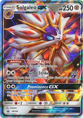 Solgaleo GX (SM104) (Jumbo Card) [Sun & Moon: Black Star Promos] | Exor Games Summserside