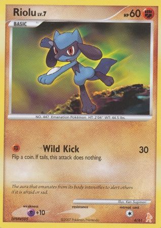 Riolu (6/61) [Diamond & Pearl: Trainer Kit - Lucario] | Exor Games Summserside