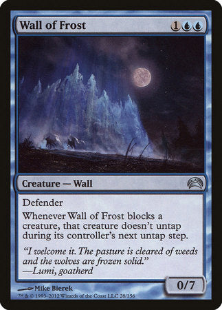 Wall of Frost [Planechase 2012] | Exor Games Summserside