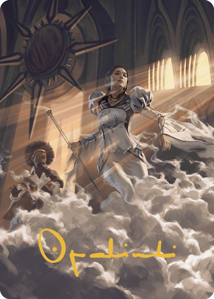 Call a Surprise Witness Art Card (Gold-Stamped Signature) [Murders at Karlov Manor Art Series] | Exor Games Summserside