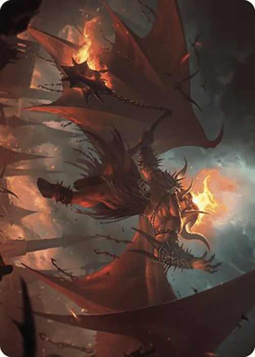 Rakdos, Patron of Chaos Art Card (22/49) [Murders at Karlov Manor Art Series] | Exor Games Summserside