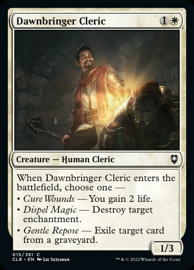 Dawnbringer Cleric [Commander Legends: Battle for Baldur's Gate] | Exor Games Summserside