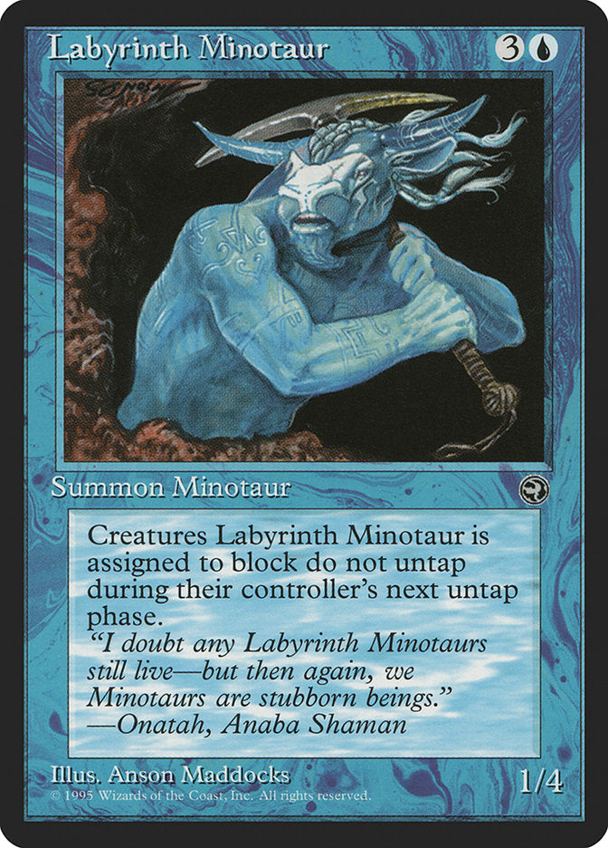 Labyrinth Minotaur (Onatah Flavor Text) [Homelands] | Exor Games Summserside