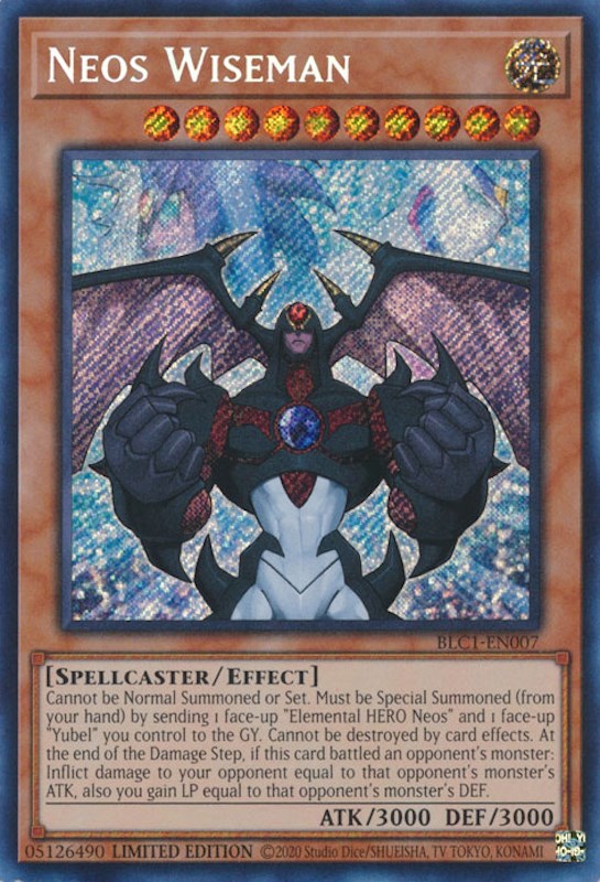 Neos Wiseman [BLC1-EN007] Secret Rare | Exor Games Summserside