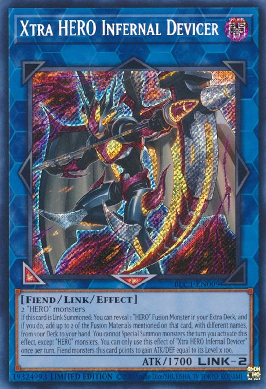 Xtra HERO Infernal Devicer [BLC1-EN009] Secret Rare | Exor Games Summserside