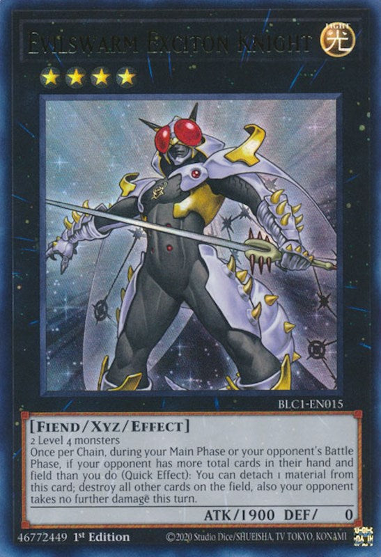 Evilswarm Exciton Knight [BLC1-EN015] Ultra Rare | Exor Games Summserside