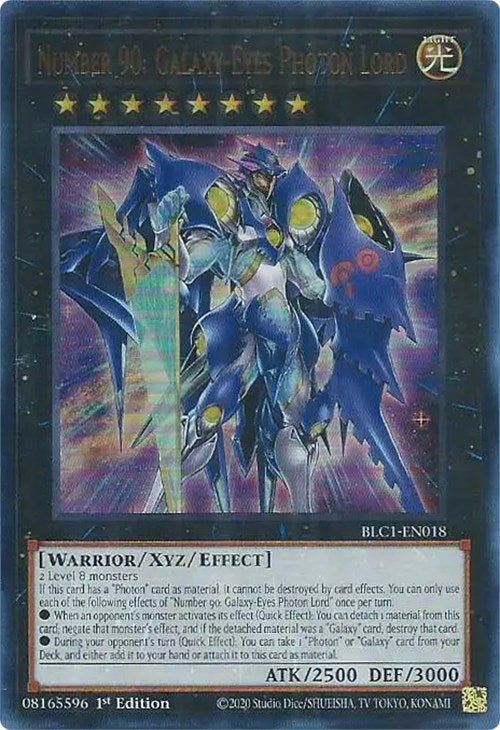 Number 90: Galaxy-Eyes Photon Lord [BLC1-EN018] Ultra Rare | Exor Games Summserside