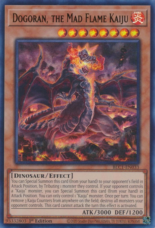 Dogoran, the Mad Flame Kaiju [BLC1-EN033] Ultra Rare | Exor Games Summserside