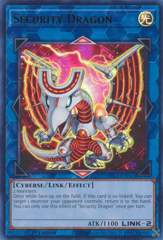 Security Dragon [BLC1-EN043] Ultra Rare | Exor Games Summserside