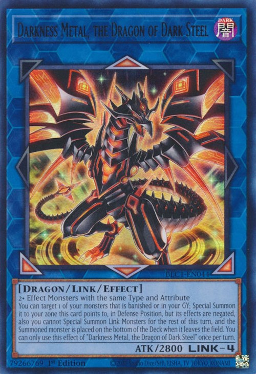 Darkness Metal, the Dragon of Dark Steel [BLC1-EN044] Ultra Rare | Exor Games Summserside