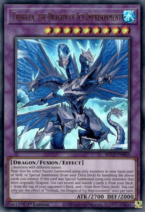 Trishula, the Dragon of Icy Imprisonment [BLC1-EN045] Ultra Rare | Exor Games Summserside