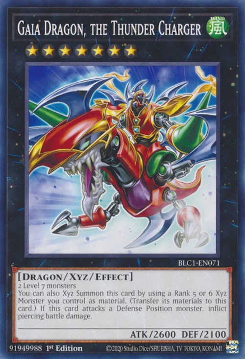 Gaia Dragon, the Thunder Charger [BLC1-EN071] Common | Exor Games Summserside