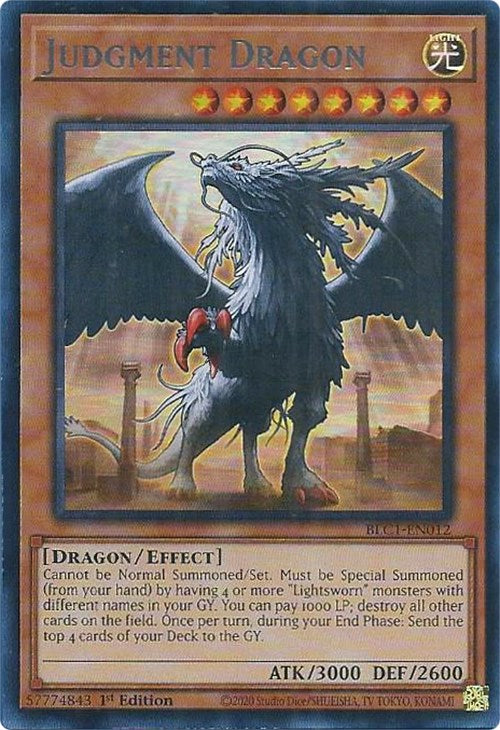 Judgment Dragon (Silver) [BLC1-EN012] Ultra Rare | Exor Games Summserside