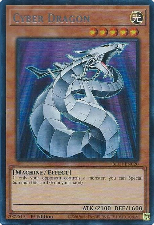 Cyber Dragon (Silver) [BLC1-EN020] Ultra Rare | Exor Games Summserside