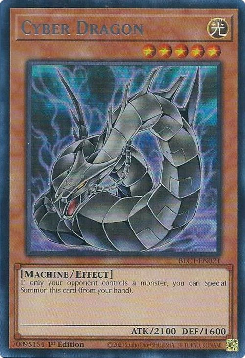 Cyber Dragon (Alternate Art) (Silver) [BLC1-EN021] Ultra Rare | Exor Games Summserside