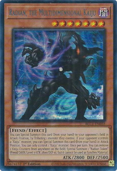 Radian, the Multidimensional Kaiju (Silver) [BLC1-EN035] Ultra Rare | Exor Games Summserside