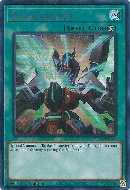 Quick Launch (Silver) [BLC1-EN042] Ultra Rare | Exor Games Summserside