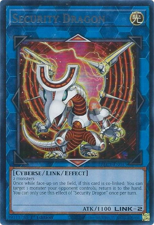 Security Dragon (Silver) [BLC1-EN043] Ultra Rare | Exor Games Summserside