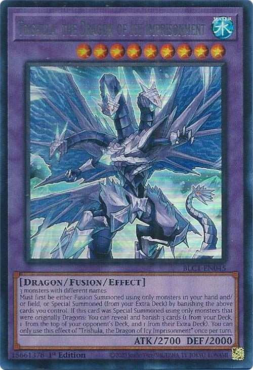 Trishula, the Dragon of Icy Imprisonment (Silver) [BLC1-EN045] Ultra Rare | Exor Games Summserside