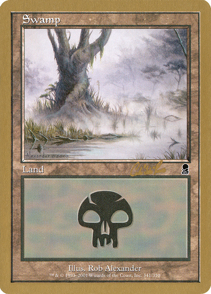 Swamp (cr341) (Carlos Romao) [World Championship Decks 2002] | Exor Games Summserside