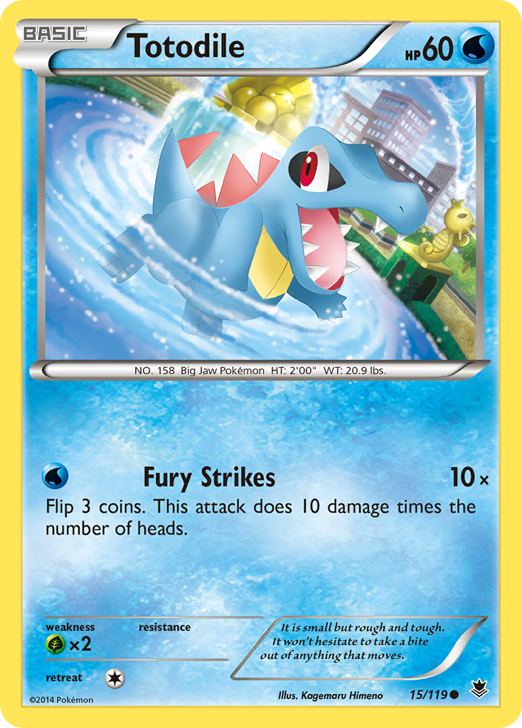 Totodile (15/119) [XY: Phantom Forces] | Exor Games Summserside