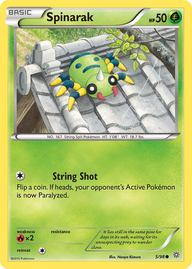 Spinarak (5/98) [XY: Ancient Origins] | Exor Games Summserside