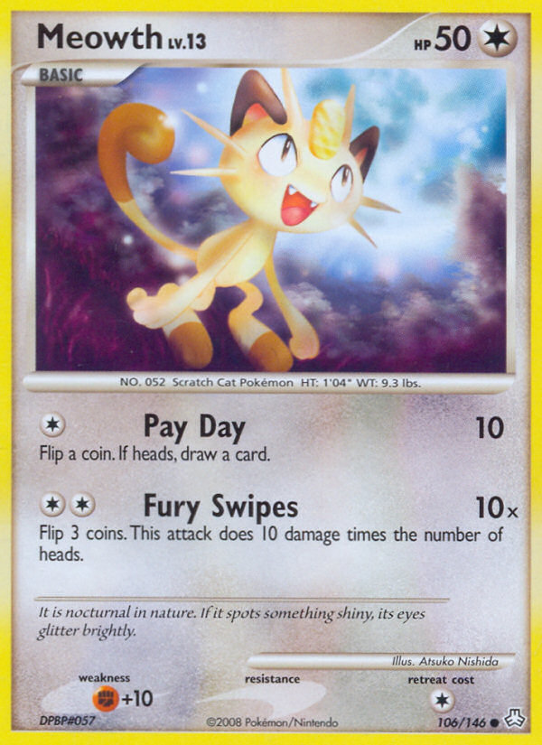 Meowth (106/146) [Diamond & Pearl: Legends Awakened] | Exor Games Summserside