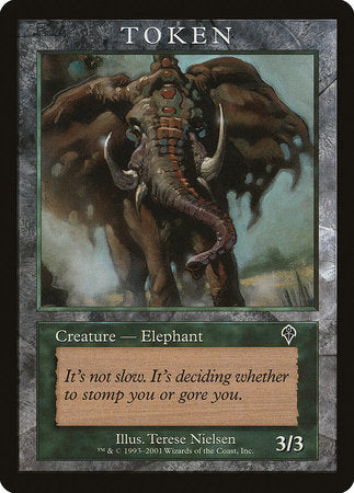 Elephant Token (Invasion) [Magic Player Rewards 2001] | Exor Games Summserside