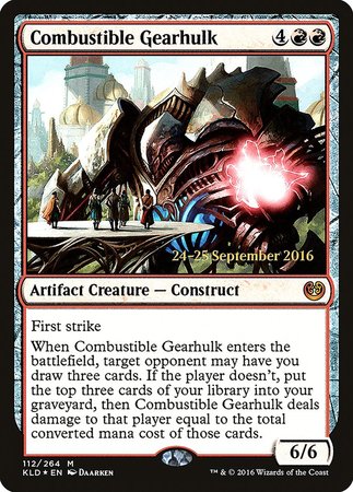 Combustible Gearhulk [Kaladesh Promos] | Exor Games Summserside