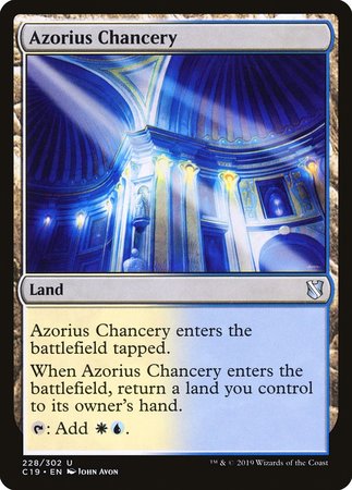 Azorius Chancery [Commander 2019] | Exor Games Summserside