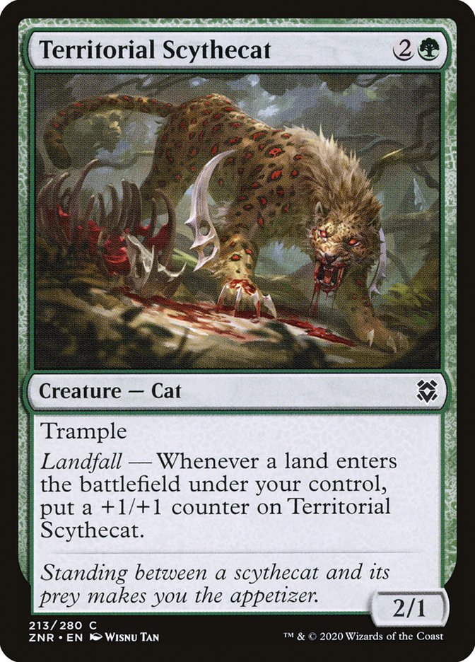 Territorial Scythecat [Zendikar Rising] | Exor Games Summserside