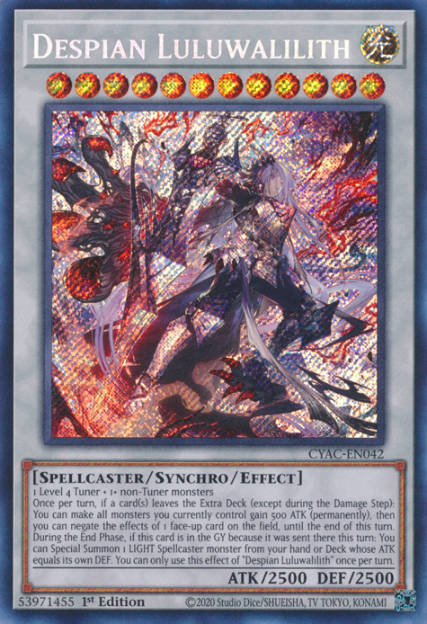 Despian Luluwalilith [CYAC-EN042] Secret Rare | Exor Games Summserside