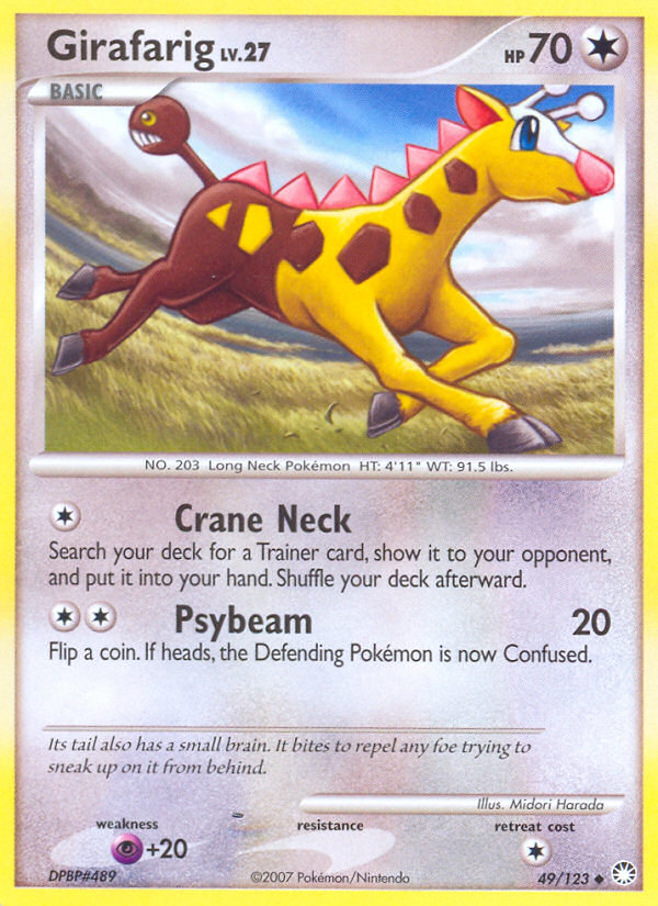 Girafarig (49/123) [Diamond & Pearl: Mysterious Treasures] | Exor Games Summserside