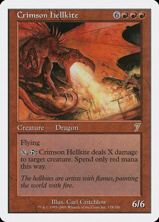 Crimson Hellkite [Seventh Edition] | Exor Games Summserside