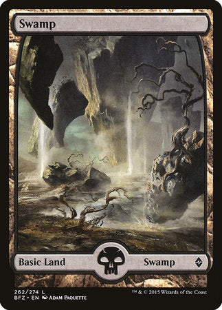 Swamp (262) - Full Art [Battle for Zendikar] | Exor Games Summserside