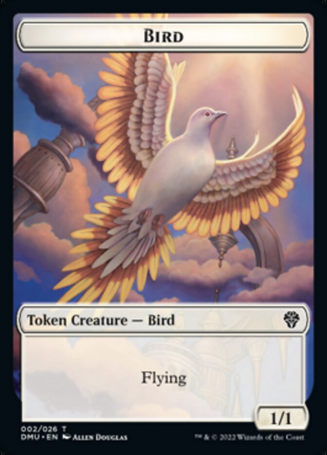 Bird (002) // Treasure Double-sided Token [Dominaria United Tokens] | Exor Games Summserside