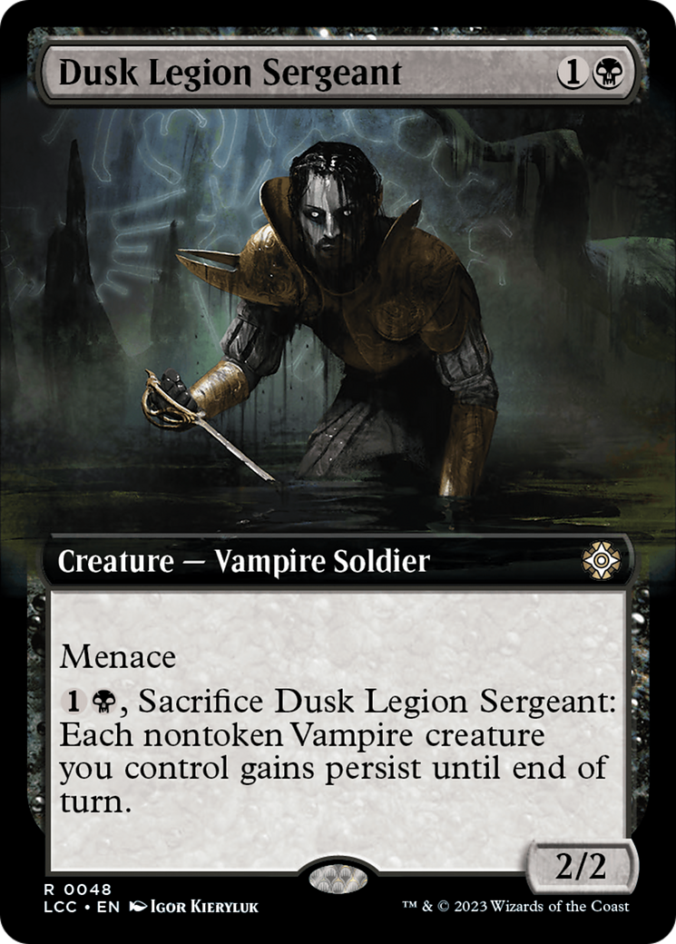 Dusk Legion Sergeant (Extended Art) [The Lost Caverns of Ixalan Commander] | Exor Games Summserside