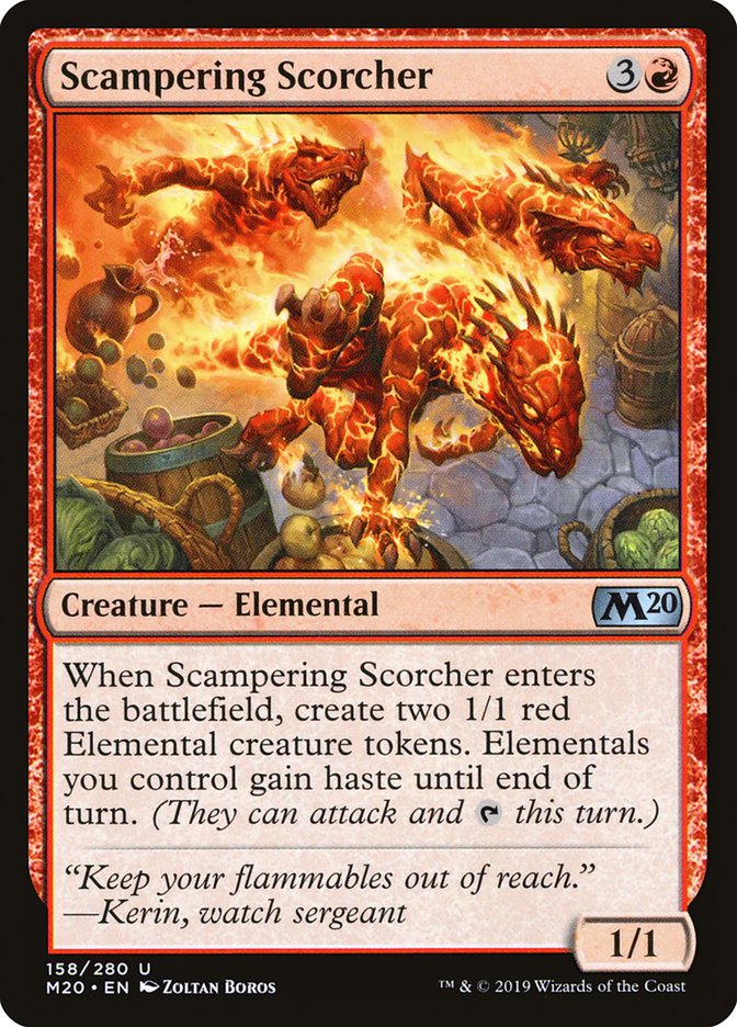 Scampering Scorcher [Core Set 2020] | Exor Games Summserside
