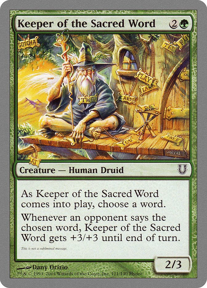 Keeper of the Sacred Word [Unhinged] | Exor Games Summserside