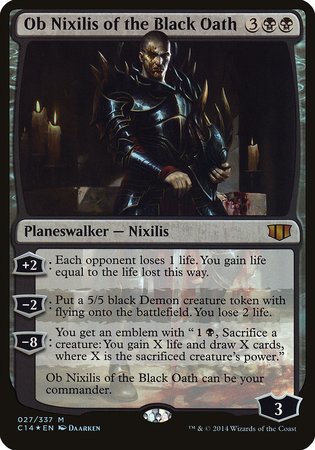 Ob Nixilis of the Black Oath (Commander 2014) [Commander 2014 Oversized] | Exor Games Summserside