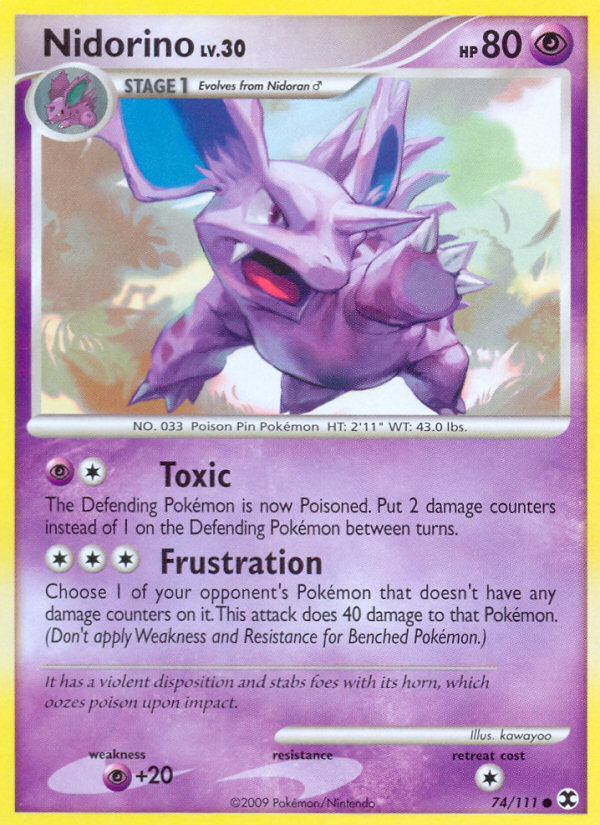 Nidorino (74/111) [Platinum: Rising Rivals] | Exor Games Summserside