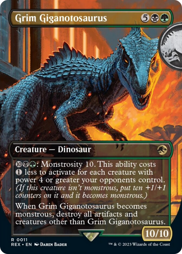 Grim Giganotosaurus (Borderless) [Jurassic World Collection] | Exor Games Summserside