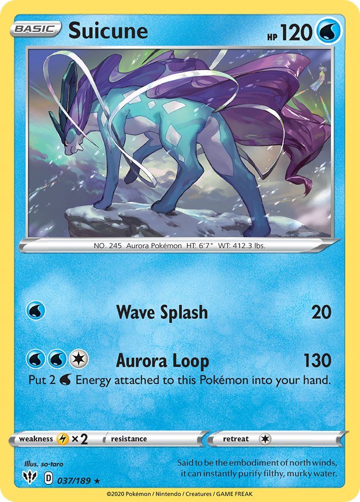 Suicune (037/189) [Sword & Shield: Darkness Ablaze] | Exor Games Summserside