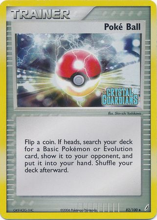 Poke Ball (82/100) (Stamped) [EX: Crystal Guardians] | Exor Games Summserside