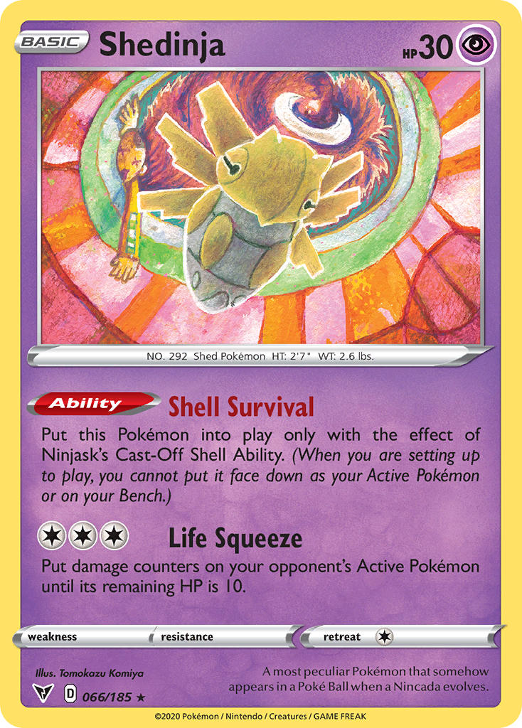 Shedinja (066/185) [Sword & Shield: Vivid Voltage] | Exor Games Summserside