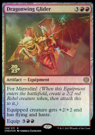 Dragonwing Glider [Phyrexia: All Will Be One Prerelease Promos] | Exor Games Summserside