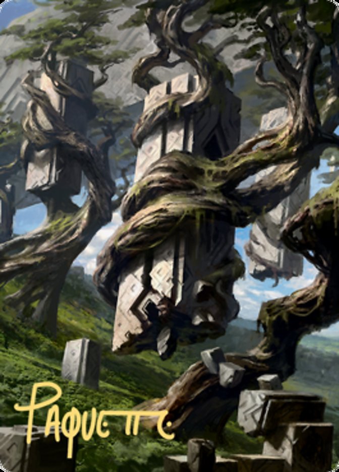 Forest 2 Art Card (Gold-Stamped Signature) [Zendikar Rising Art Series] | Exor Games Summserside