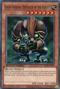 Green Baboon, Defender of the Forest [SBCB-EN053] Common | Exor Games Summserside