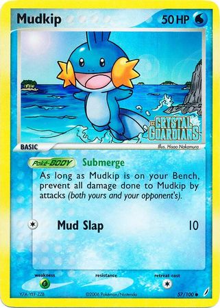 Mudkip (57/100) (Stamped) [EX: Crystal Guardians] | Exor Games Summserside