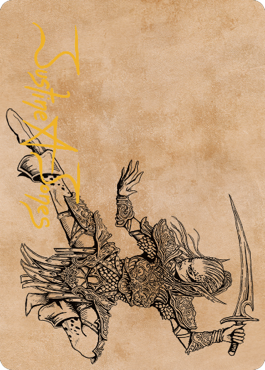 Lae'zel, Vlaakith's Champion Art Card (Gold-Stamped Signature) [Commander Legends: Battle for Baldur's Gate Art Series] | Exor Games Summserside